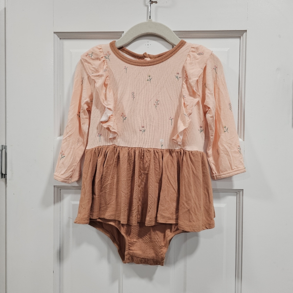 🌸 🍂 Dot Dot Smile Floral Ruffle Dress Romper 18-24M Boutique Baby Girl Outfit